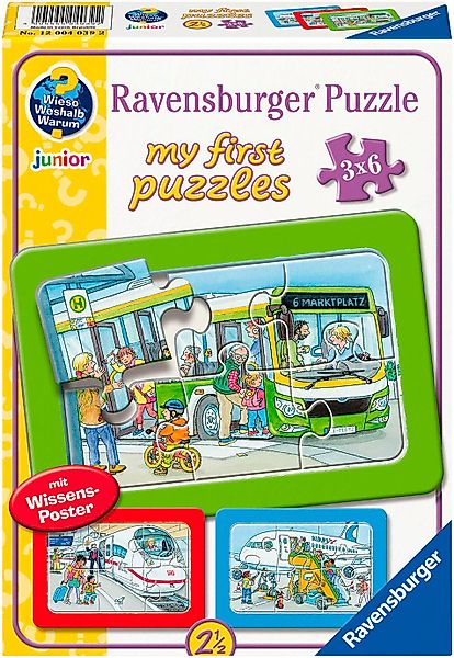 Ravensburger Rahmenpuzzle Wieso? Weshalb? Warum? Unterwegs günstig online kaufen