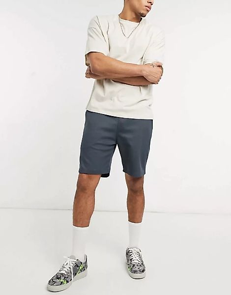 River Island – Premium – Shorts aus Jersey in Grau günstig online kaufen
