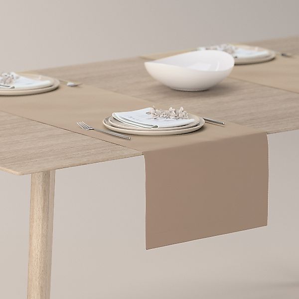 Tischläufer, beige, 40 x 130 cm, Velvet (704-35) günstig online kaufen