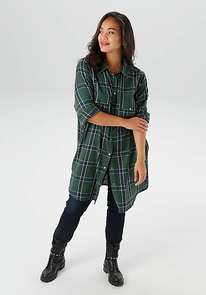 Aniston PLUS Karobluse in trendigen Karodessin günstig online kaufen