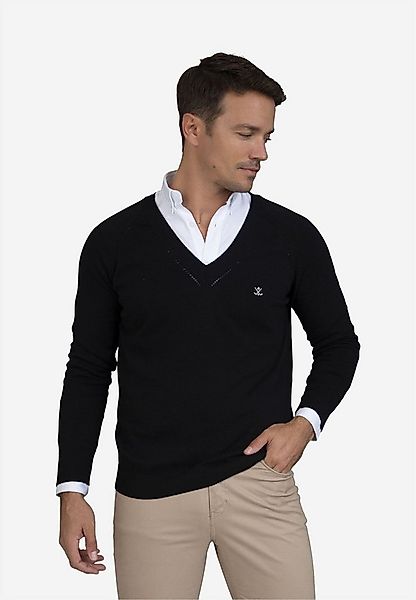 SIR RAYMOND TAILOR Strickpullover Arma (1-tlg) mit klassischem V-Ausschnitt günstig online kaufen