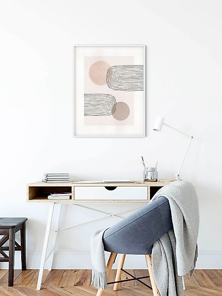 Komar Wandbild "Line Art Rainbow", (1 St.), Deutsches Premium-Poster Fotopa günstig online kaufen