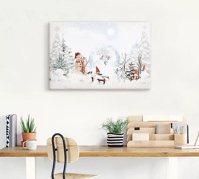 Artland Leinwandbild "Weihnachtsmärchen", Weihnachten, (1 St.), auf Keilrah günstig online kaufen