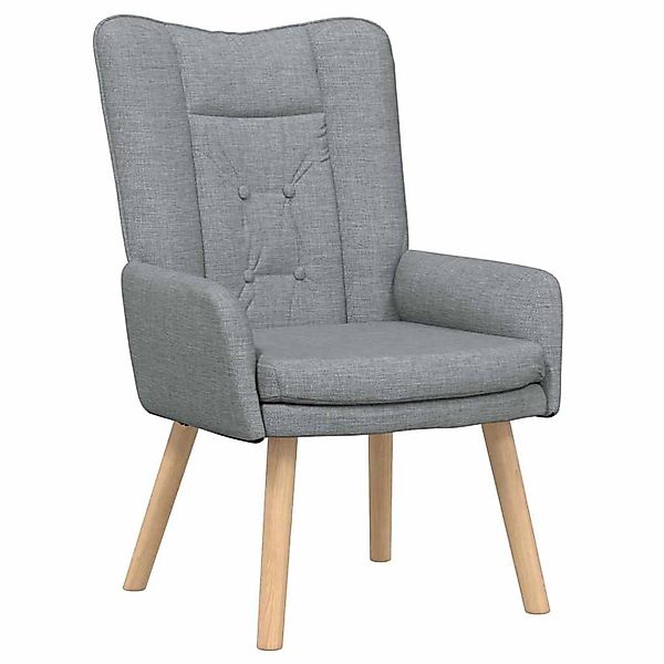 vidaXL Relaxsessel Hellgrau 63 x 67 x 94 cm Stoff 42001824 günstig online kaufen
