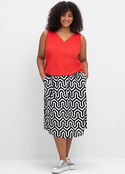 Sheego Shirttop Tanktop Ärmellos günstig online kaufen