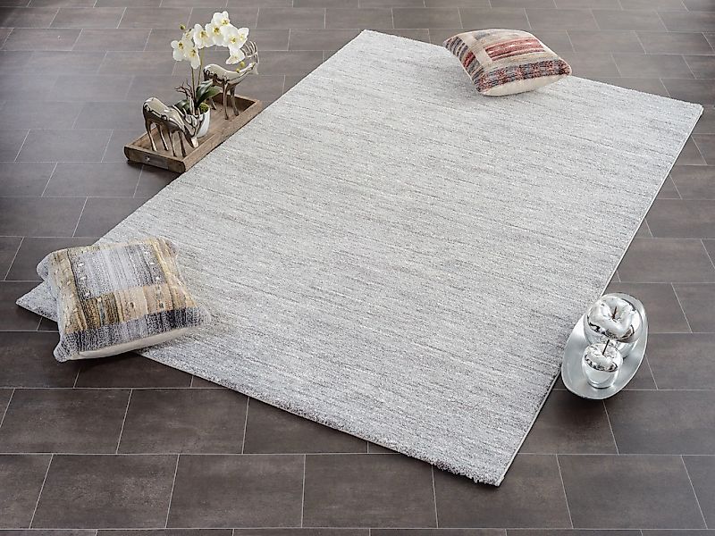 Kurzflorteppich  Sofi Lori ¦ grau ¦ Synthetische Fasern ¦ Maße (cm): B: 65 günstig online kaufen