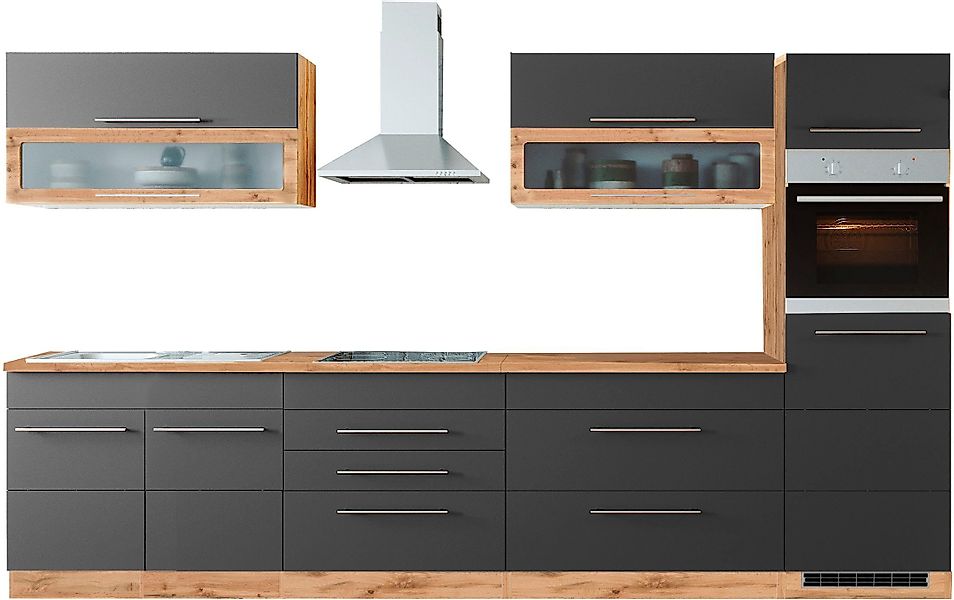 KOCHSTATION Küchenzeile KS-Wien, Breite 340 cm, günstig online kaufen