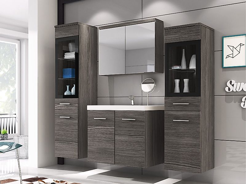 MIRJAN24 Badmöbel-Set Madrit II, (5er-Set, Waschbeckenschrank, günstig online kaufen