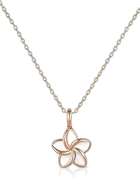 Einzelstück Kette mit Anhänger Halskette Frangipani mit Monoi Anhänger günstig online kaufen