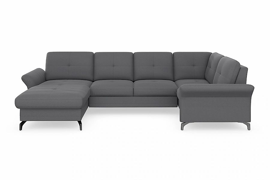 Home affaire Wohnlandschaft "Calando U-Form" wahlweise mit Bettfunktion, Be günstig online kaufen