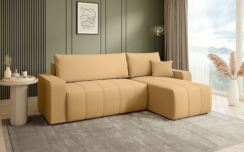 Beautysofa Ecksofa MORI, universelle Seite, mit günstig online kaufen
