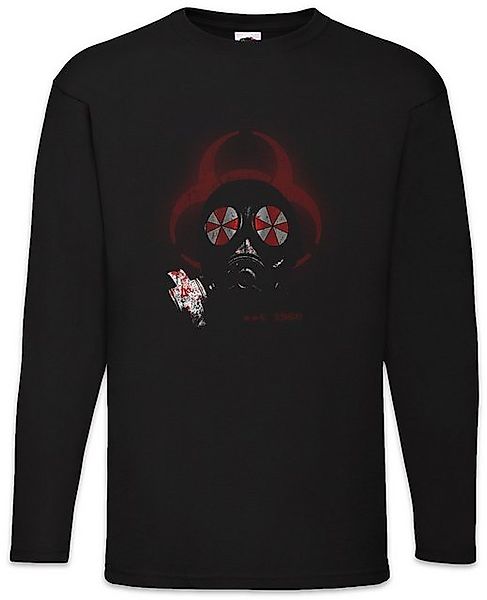 Urban Backwoods Langarmshirt Gas Mask Biohazard Umbrella Langarm T-Shirt Re günstig online kaufen