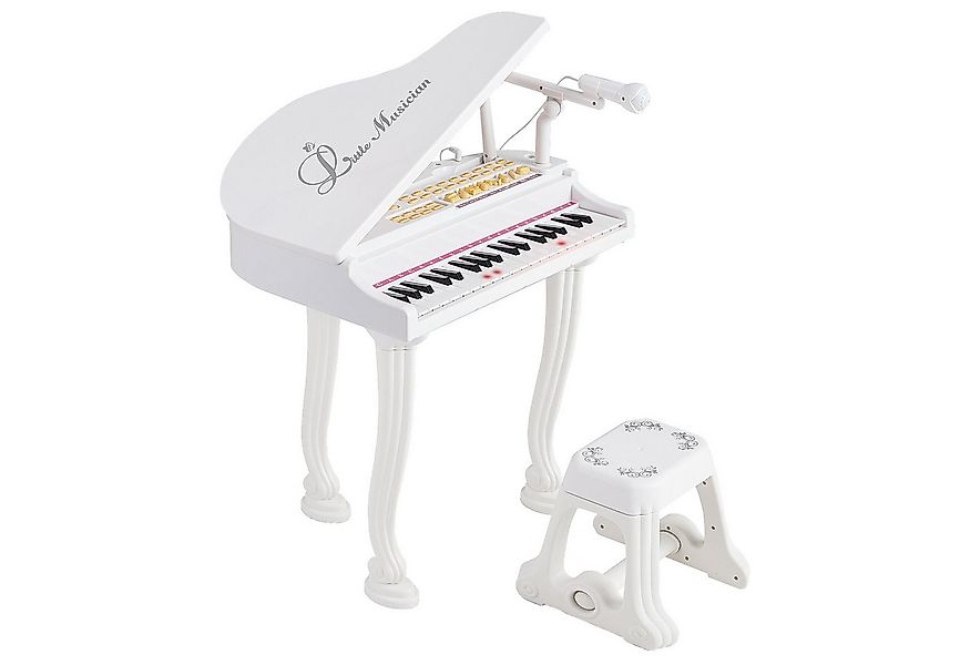 COSTWAY Spielzeug-Musikinstrument 37 Tasten Keyboard, mit Hocker & Mikrofon günstig online kaufen