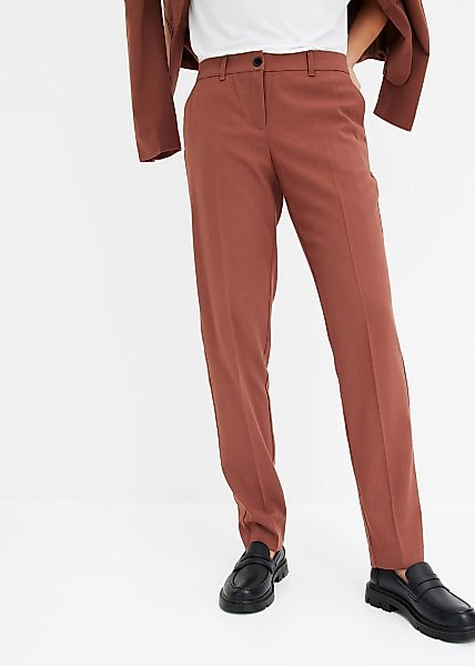 bonprix Anzughose aus Polyester, Viskose und Elasthan, Slim fit Passform günstig online kaufen