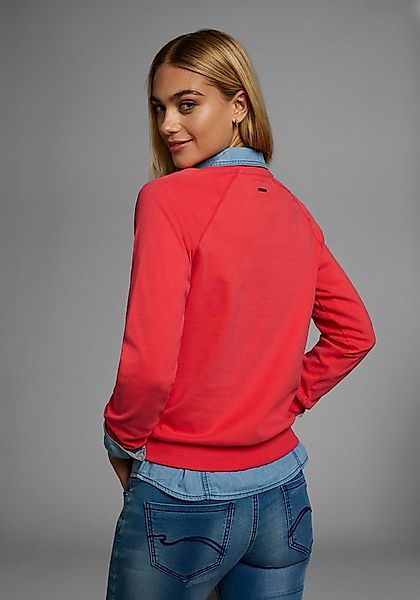 KangaROOS Sweatshirt Langarm, figurumspielender Schnitt, mit Print, Rundhal günstig online kaufen