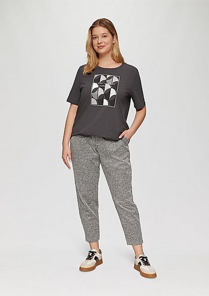 s.Oliver 7/8-Hose Hose Elastische Jogpants mit Muster günstig online kaufen