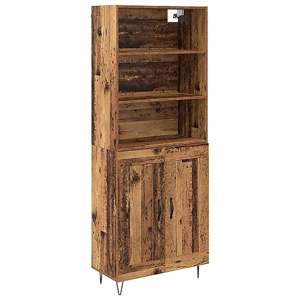 vidaXL Highboard 2-Tlg Altholz Holzwerkstoff 3415821 günstig online kaufen
