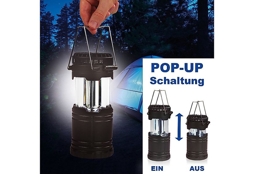 EAXUS LED Laterne CampLite Breeze, 2in1, COB LED, Pop-Up Design günstig online kaufen