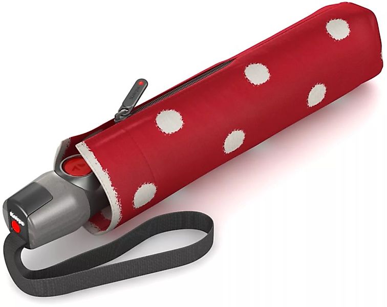 Knirps Taschenregenschirm "T.200 Medium Duomatic, Dot Art Red" günstig online kaufen