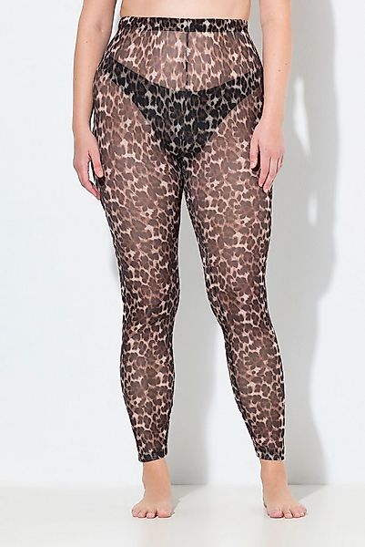 Ulla Popken Feinstrumpfhose Strumpf-Leggings Leomuster Mesh günstig online kaufen