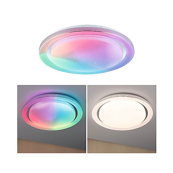 Paulmann "LED Deckenleuchte Rainbow mit Regenbogeneffekt RGBW+ 2800lm 230V günstig online kaufen
