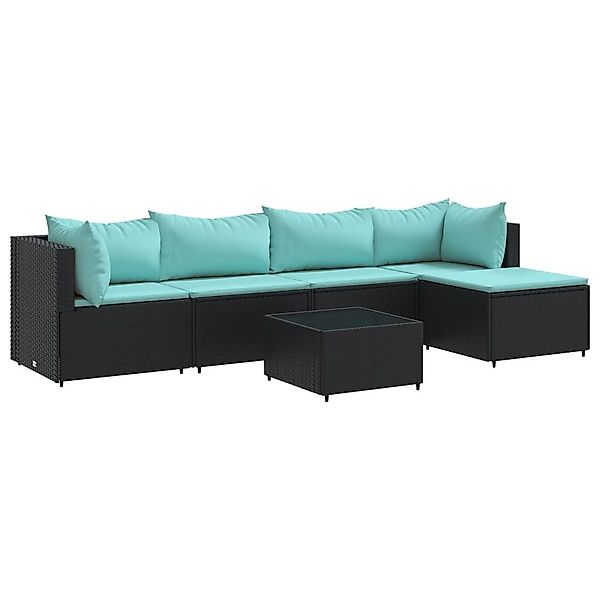 vidaXL Gartenlounge-Set 6-tlg. Garten-Lounge-Set mit Kissen günstig online kaufen