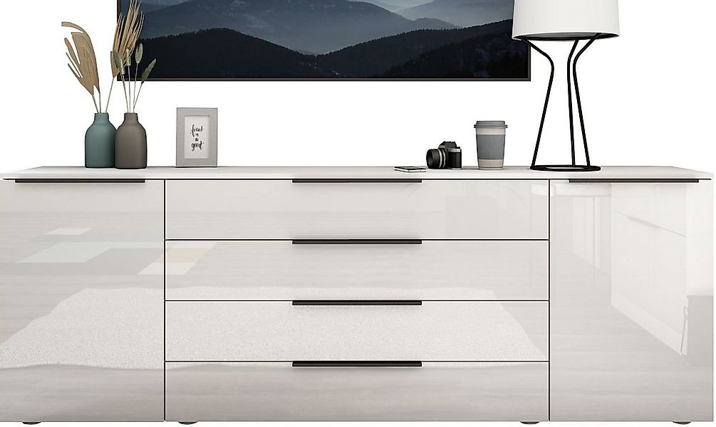 borchardt Möbel Sideboard Tom, moderne Kommode mit Metallgriffen, 200cm bre günstig online kaufen