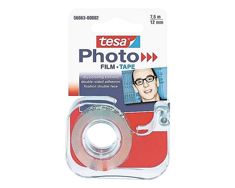 tesa Klebeband Photo 12 mm/7,5 m, transparent, beidseitig klebend, inkl. Ab günstig online kaufen