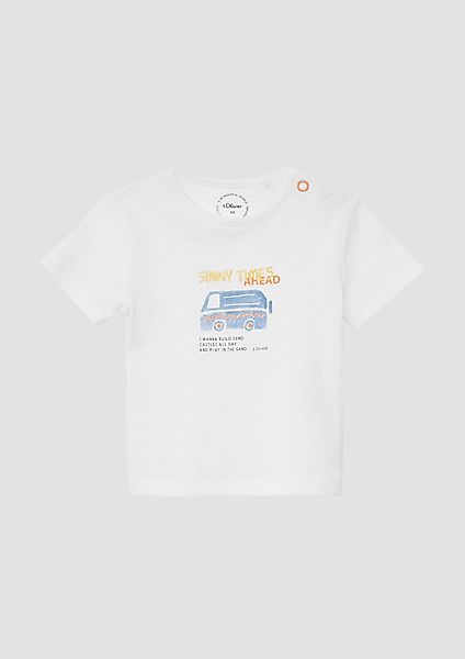 s.Oliver Kurzarmshirt T-Shirt aus Baumwolle mit günstig online kaufen
