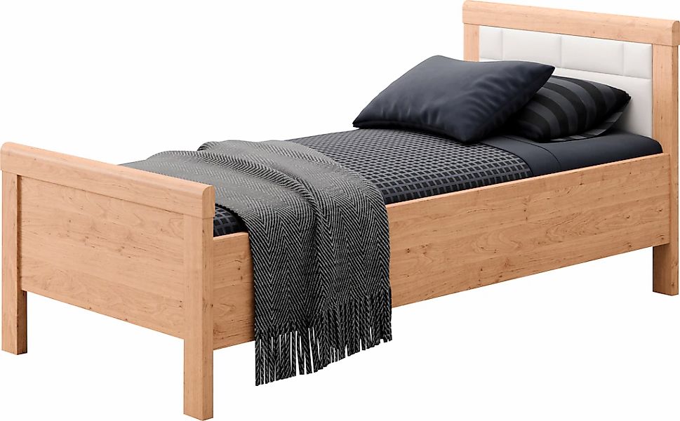 priess Einzelbett "Arnsberg" Komforthöhe mit gepolstertem Kopfteil günstig online kaufen