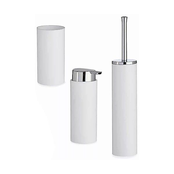 Badezimmer Set Weiß 3 Stücke Kunststoff günstig online kaufen
