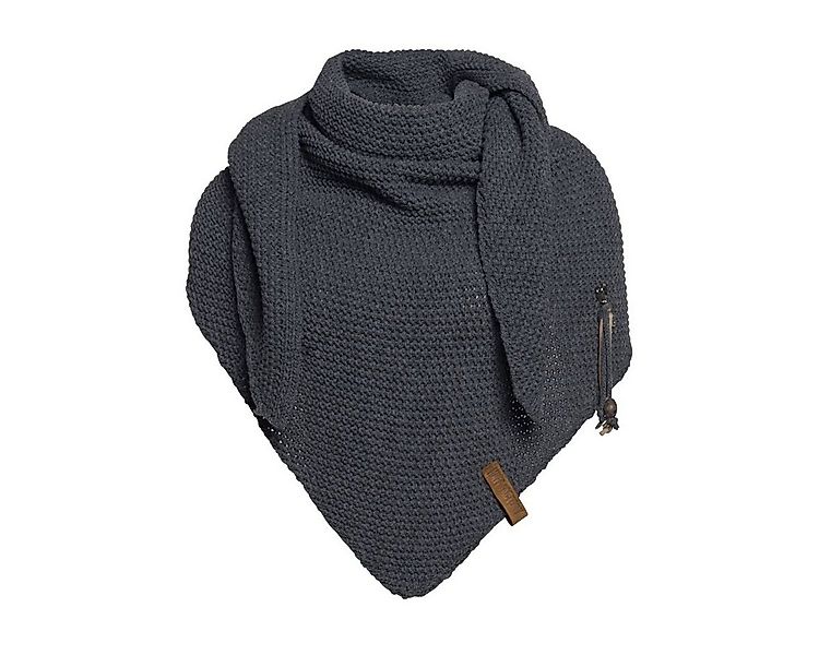 Knit Factory Schal Coco Dreiecksschals 190x85 cm Glatt Anthrazit, (1-St), S günstig online kaufen