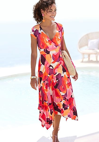 Vivance Midikleid mit Alloverdruck, luftiges Sommerkleid günstig online kaufen