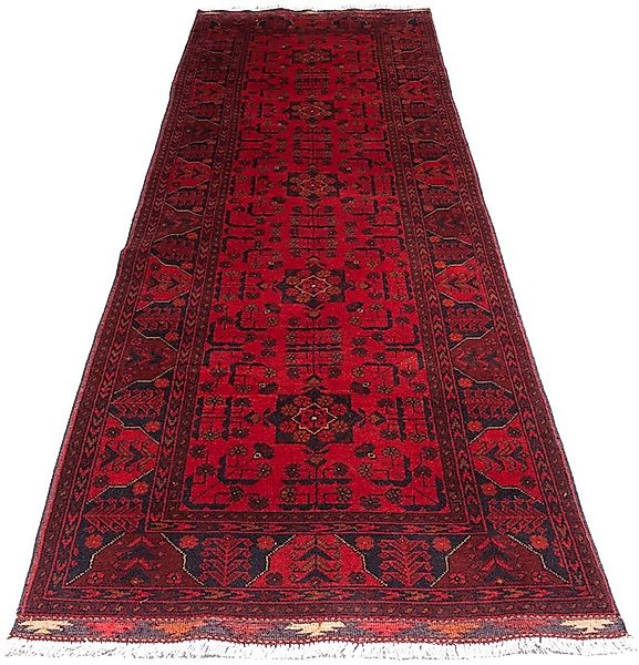 morgenland Orientteppich »Afghan - Kunduz - 299 x 82 cm - dunkelrot«, recht günstig online kaufen