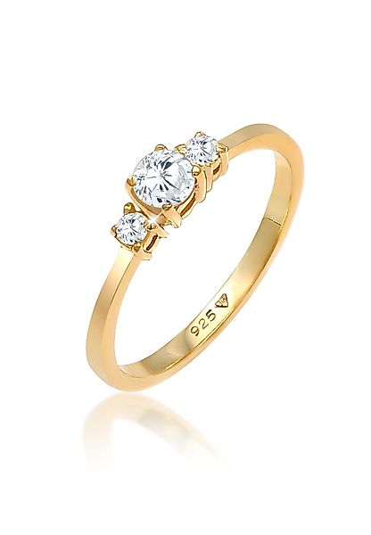 Elli Fingerring Verlobungsring Zirkonia 925 Silber günstig online kaufen