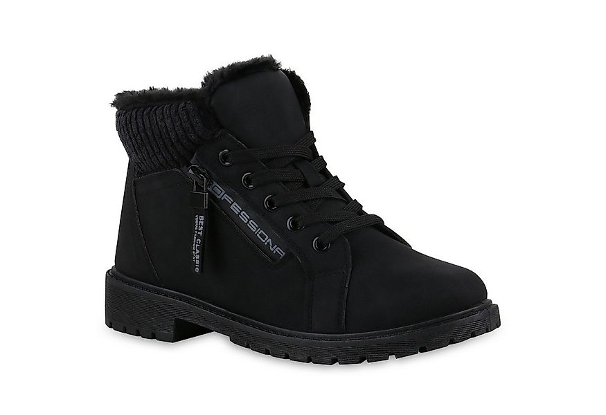 VAN HILL Damen Warm Gefüttert Worker Boots Stiefelette Bequem Prints Schuhe günstig online kaufen