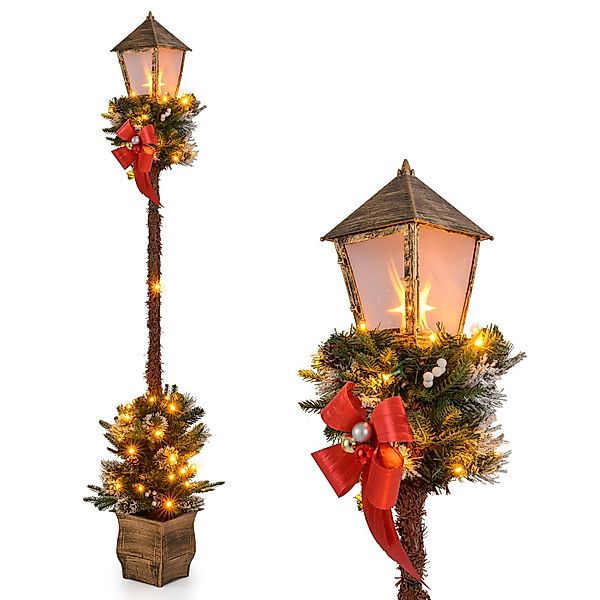 COSTWAY Weihnachtsfigur (1 St), Weihnachtslaterne, LED günstig online kaufen