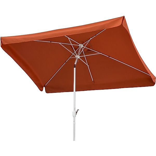 Schneider Balkonschirme Oslo 300 cmx 200 cm Terracotta mit Kurbelmechanik günstig online kaufen