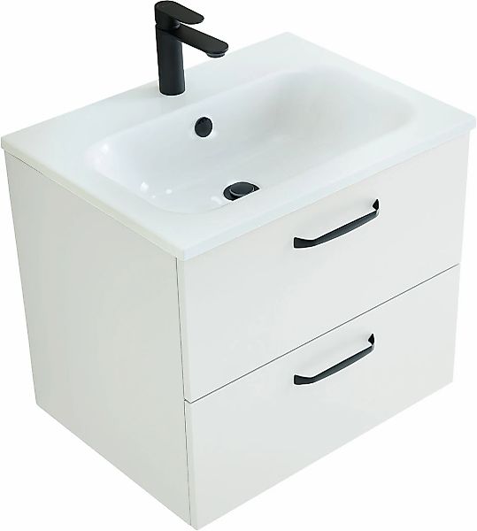 Saphir Badmöbel-Set "Quickset 500, Waschtischunterschrank mit Mineralmarmor günstig online kaufen