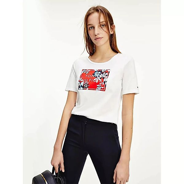 Tommy Hilfiger Logo Box Kurzarm T-shirt XS White günstig online kaufen