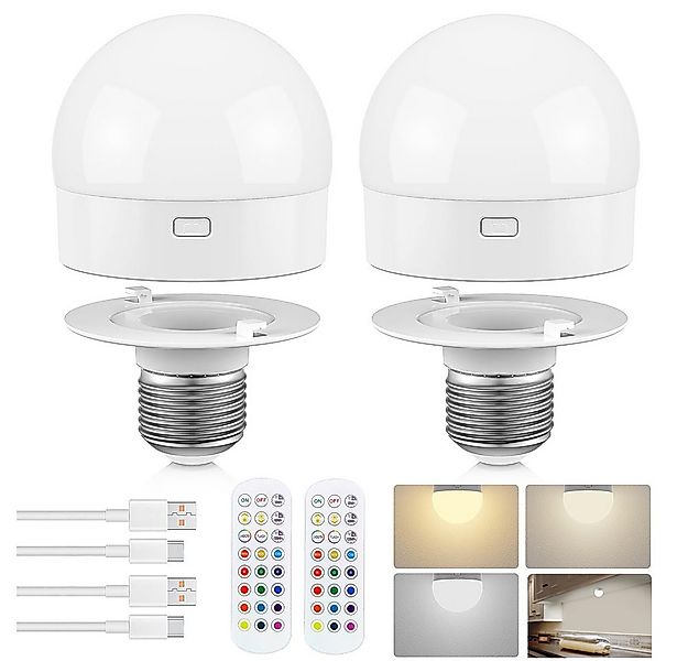 Jibenhome LED Nachtlicht Dimmbar Nachtlampe mit Fernbedienung, Nachttischla günstig online kaufen