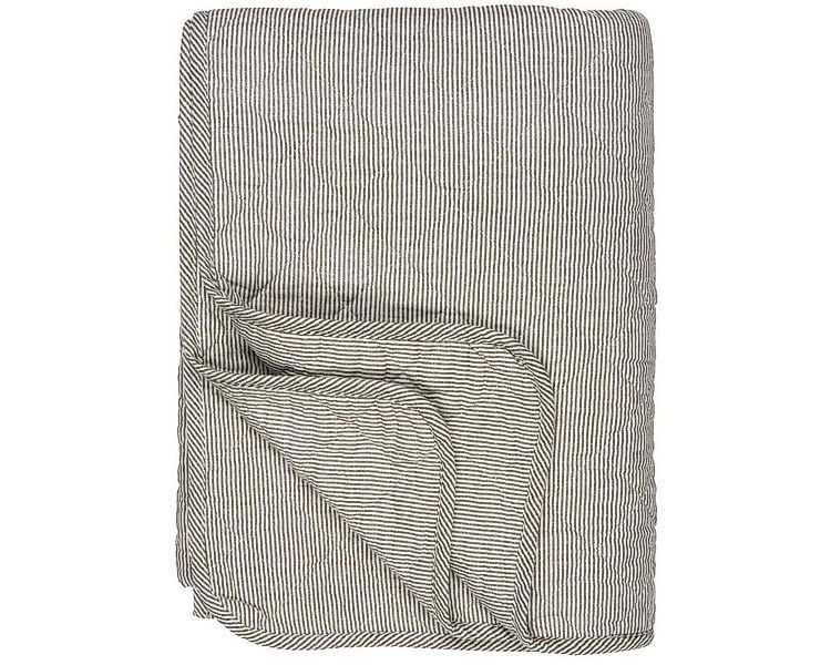 Ib Laursen Tagesdecke Quilt mit Streifen 130x180cm Decke Bettüberwurf günstig online kaufen