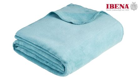 IBENA Wohndecke "Luxus" verschiedene Größen, unifarbenes Design, Kuscheldec günstig online kaufen
