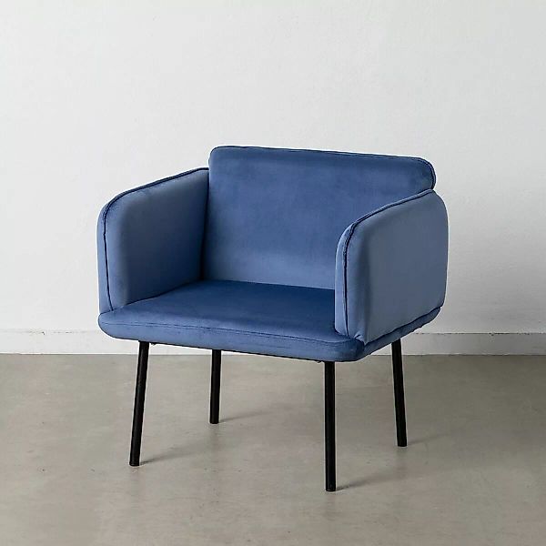 Sessel Synthetische Stoffe Blau Metall günstig online kaufen