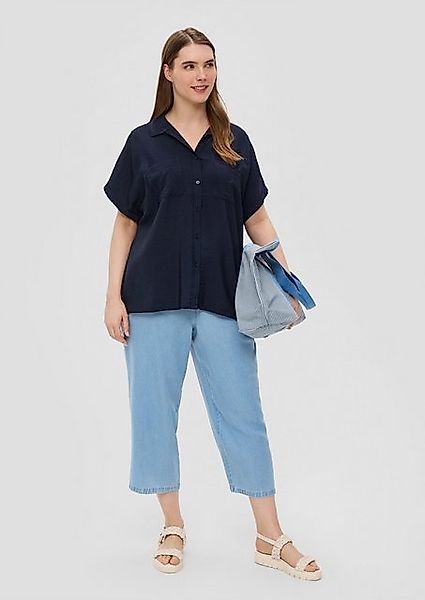 s.Oliver Blusentop Relaxed Fit-Bluse aus Viskosemix günstig online kaufen