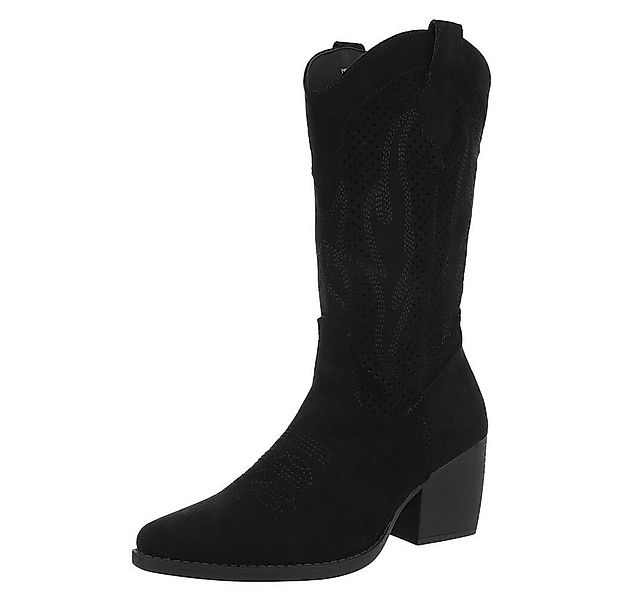 Ital-Design Damen Cowboyboots Western Westernstiefel (88671676) Blockabsatz günstig online kaufen