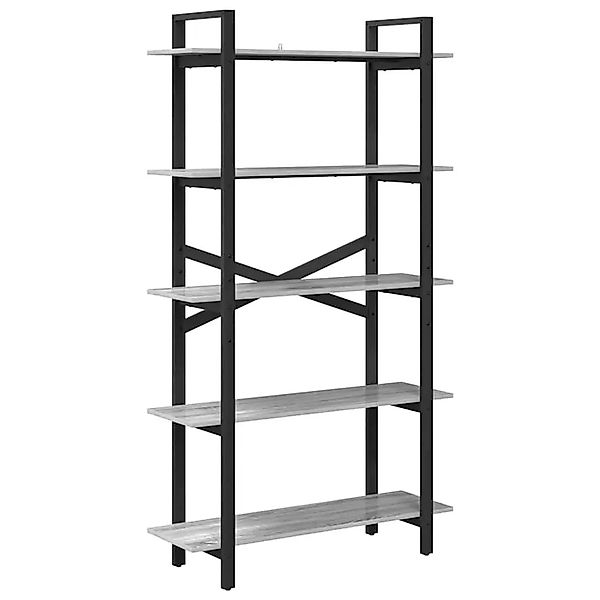 vidaXL Bücherregal Graues Sonoma 100 x 33,5 x 178 cm Holzwerkstoff 883937 günstig online kaufen