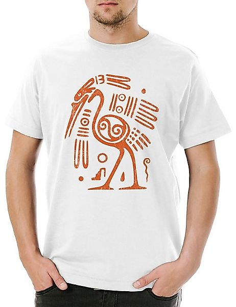 Urban Backwoods Print-Shirt Aztec Ibis Herren T-Shirt Aztecs Azteken Inka M günstig online kaufen