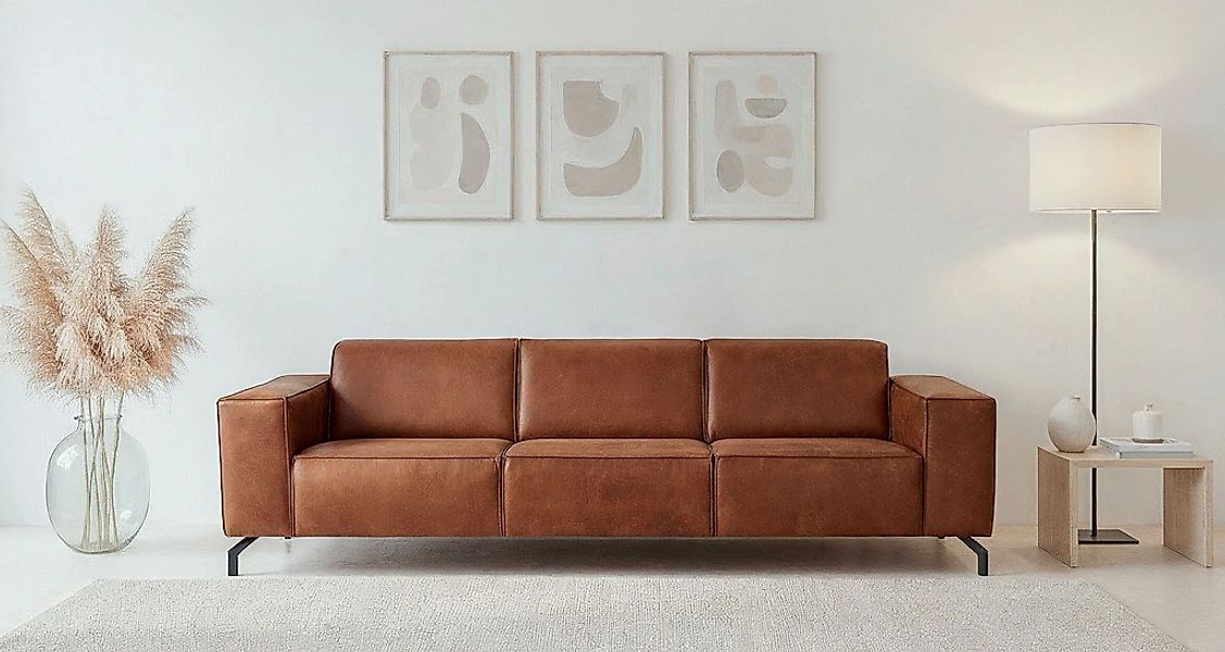 Home affaire 3-Sitzer "Lorcan 257 cm, weiches Sitzgefühl" günstig online kaufen