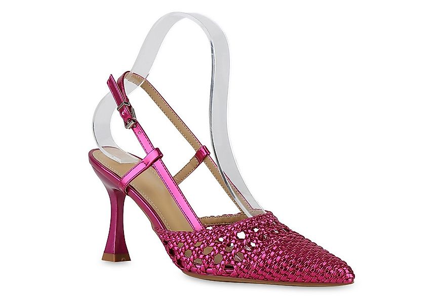 VAN HILL 840882 Slingpumps Damen Slingpumps Pumps Stiletto Basic Party Absa günstig online kaufen